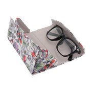 Koi Fish Foldable Eyeglass Case – Japanese Koi & Lotus Vegan Leather Hard Shell Case