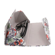 Koi Fish Foldable Eyeglass Case – Japanese Koi & Lotus Vegan Leather Hard Shell Case