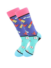 Lipstick and Flowers Socks - Comfy Cotton for Men & Women