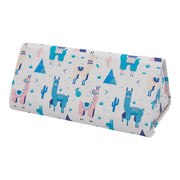 Alpaca Print Glasses Case - Vegan Leather Magic Folding Hardcase