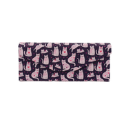 Lovely Cat Print Glasses Case - Vegan Leather Magic Folding Hard Case