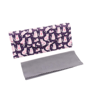 Lovely Cat Print Glasses Case - Vegan Leather Magic Folding Hard Case