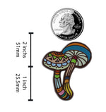 Load image into Gallery viewer, Magic Mushroom Pin - Psychedelic Psilocybin Fungi Enamel Pin