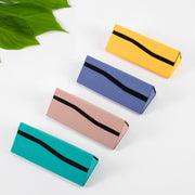 Hard Shell, Fold-Flat Colorful Vegan Leather Glasses Case - Turquoise
