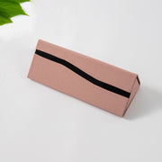 Hard Shell, Fold-Flat Colorful Vegan Leather Glasses Case - Dessert Taupe