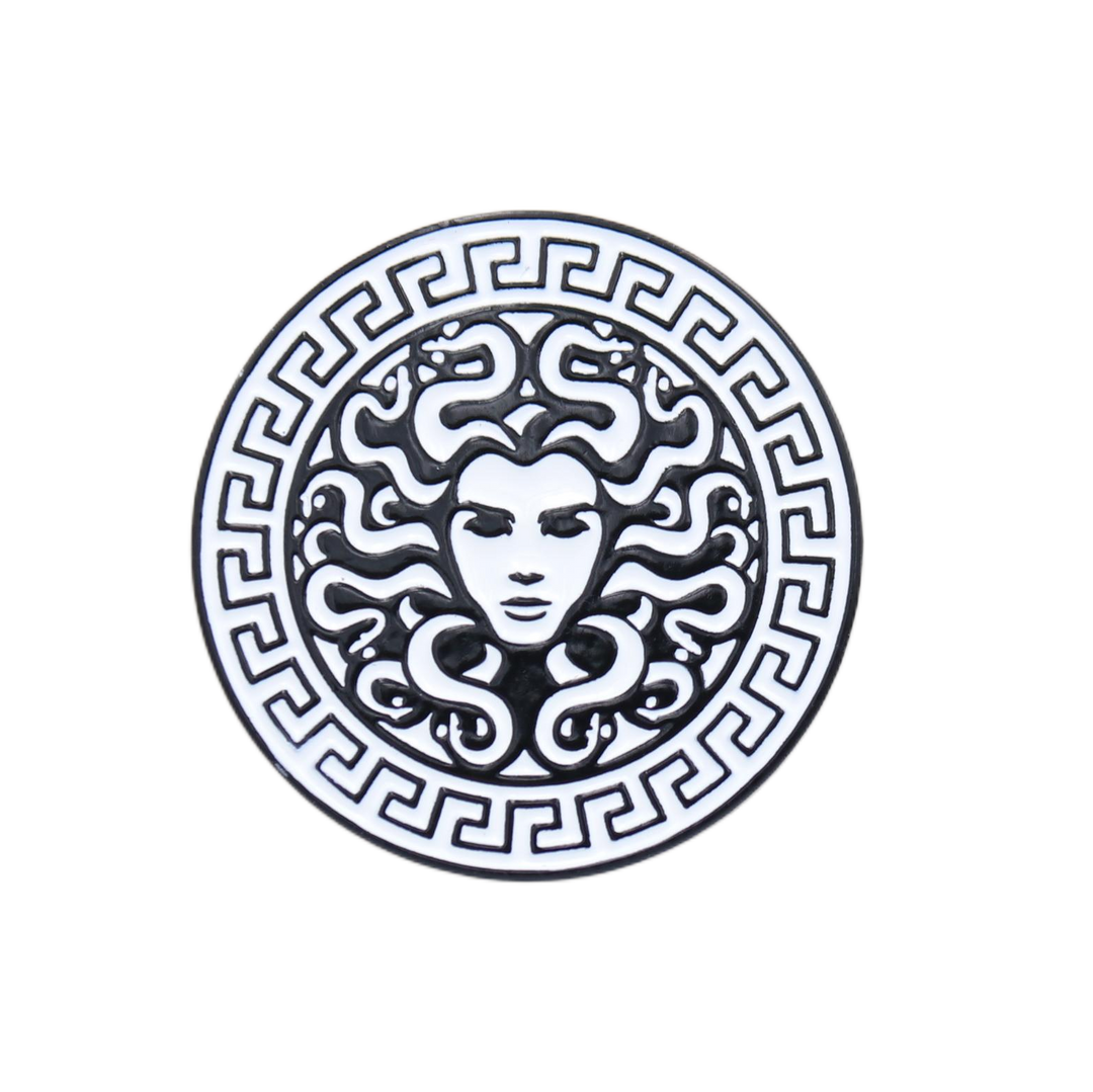 Medusa Enamel Pin - Greek Mythology Feminist Witch Lapel Pin