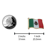 Mexico Flag Enamel Pin For Patriotic & Ceremonial Souvenir