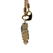 Mini Arrow Folding Knife Necklace – Gold Tone Pendant with Chain
