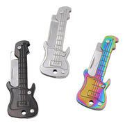 Mini Folding EDC Knife Keychain – Guitar Shape Utility Pocket Knife