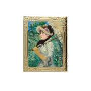 Spring by Edouard Manet Art Frame Pin - Museum Souvenir Fine Art Lapel Pin