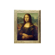 Mona Lisa Art Frame Pin - Museum Souvenir Fine Art Lapel Pin