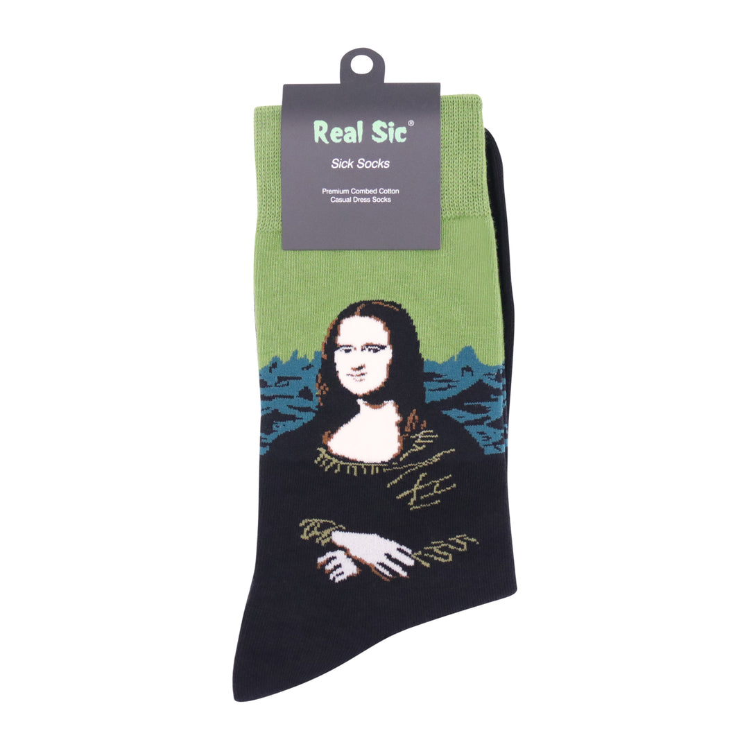 Mona Lisa by Leonardo da Vinci Art Socks - Comfy Cotton for Men & Women