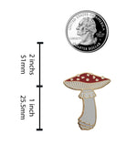 Load image into Gallery viewer, Mushroom Pin - Amanita Muscaria Enamel lapel Pin Shroom Pins