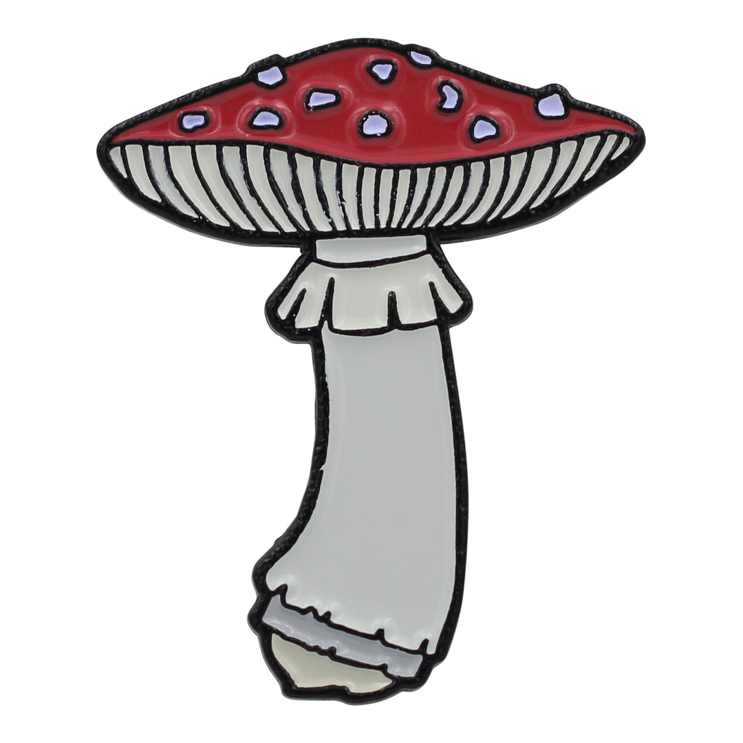Mushroom Pin - Amanita Muscaria Enamel lapel Pin Shroom Pins