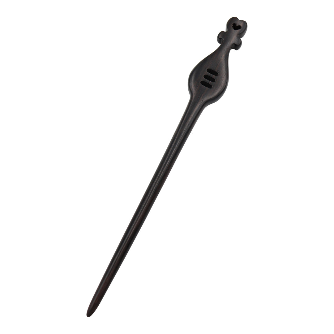 Dark Sandalwood, Wood Hair Pin, Clip, Hair Sticks - Lute