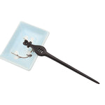 Load image into Gallery viewer, Dark Sandalwood, Wood Hair Pin, Clip, Hair Sticks - Lute

