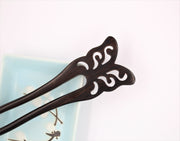 Natural Sandalwood Hair Fork for Women - (Butterfly)