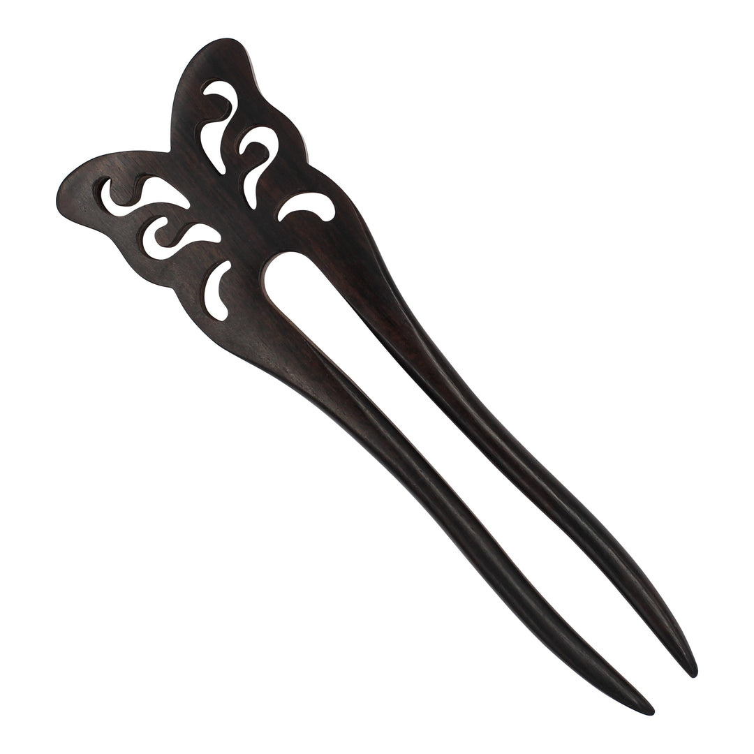Natural Sandalwood Hair Fork for Women - (Butterfly)