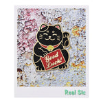 Load image into Gallery viewer, Kawaii Cute Lucky Cat Pin - Good Luck Waving Cat Enamel Pin Lapel Pins