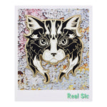 Load image into Gallery viewer, Black White Cat Pin - Adorable Cat Enamel Lapel Pin
