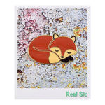 Load image into Gallery viewer, Sleeping Fox - Cute Sleepy Fox Enamel Pin