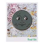 Load image into Gallery viewer, Moon Emoji – New Moon &amp; Full Moon Enamel Pins