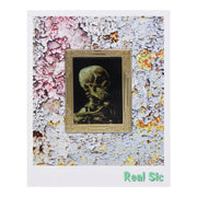 Skull of a Skeleton with Burning Cigarette by Van Gogh Art Frame Pin - Museum Souvenir Fine Art Lapel Pin