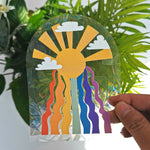 Load image into Gallery viewer, Vinyl Suncatchers For Windows Hanging, Rainbow Maker Sticker, Window Rainbow Maker for Home Decor
