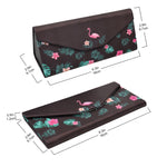 Load image into Gallery viewer, Flamingo Print Glasses Case - Vegan Leather Magic Folding Hardcase