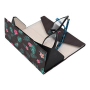 Flamingo Print Glasses Case - Vegan Leather Magic Folding Hardcase