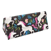 Unicorn Print Glasses Case - Vegan Leather Magic Folding Hardcase