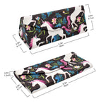 Load image into Gallery viewer, Unicorn Print Glasses Case - Vegan Leather Magic Folding Hardcase