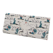 Cactus Desert Print Glasses Case - Vegan Leather Magic Folding Hardcase