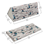 Cactus Desert Print Glasses Case - Vegan Leather Magic Folding Hardcase