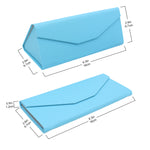Load image into Gallery viewer, Powder Blue Solid Color Glasses Case - Vegan Leather Magic Folding Hardcase