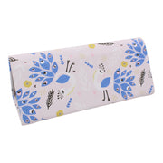 Peacock Print Glasses Case - Vegan Leather Magic Folding Hardcase