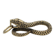 Infinity Snake Brass Keychain - Zodiac Animal Charm