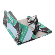 Farm House Print Glasses Case - Vegan Leather Magic Folding Hardcase