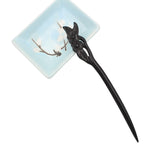 Load image into Gallery viewer, Sandalwood Chopstick/Wood Hair Pins Hair Sticks - Flowers