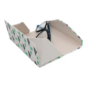 Cactus Print Print Glasses Case - Vegan Leather Magic Folding Hardcase