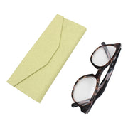 Olive Solid Color Glasses Case - Vegan Leather Magic Folding Hardcase