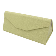 Olive Solid Color Glasses Case - Vegan Leather Magic Folding Hardcase