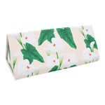 Load image into Gallery viewer, Lily Print Glasses Case - Vegan Leather Magic Folding Hardcase