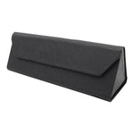 Load image into Gallery viewer, Small Black Solid Color Glasses Case - Vegan Leather Magic Folding Hardcase