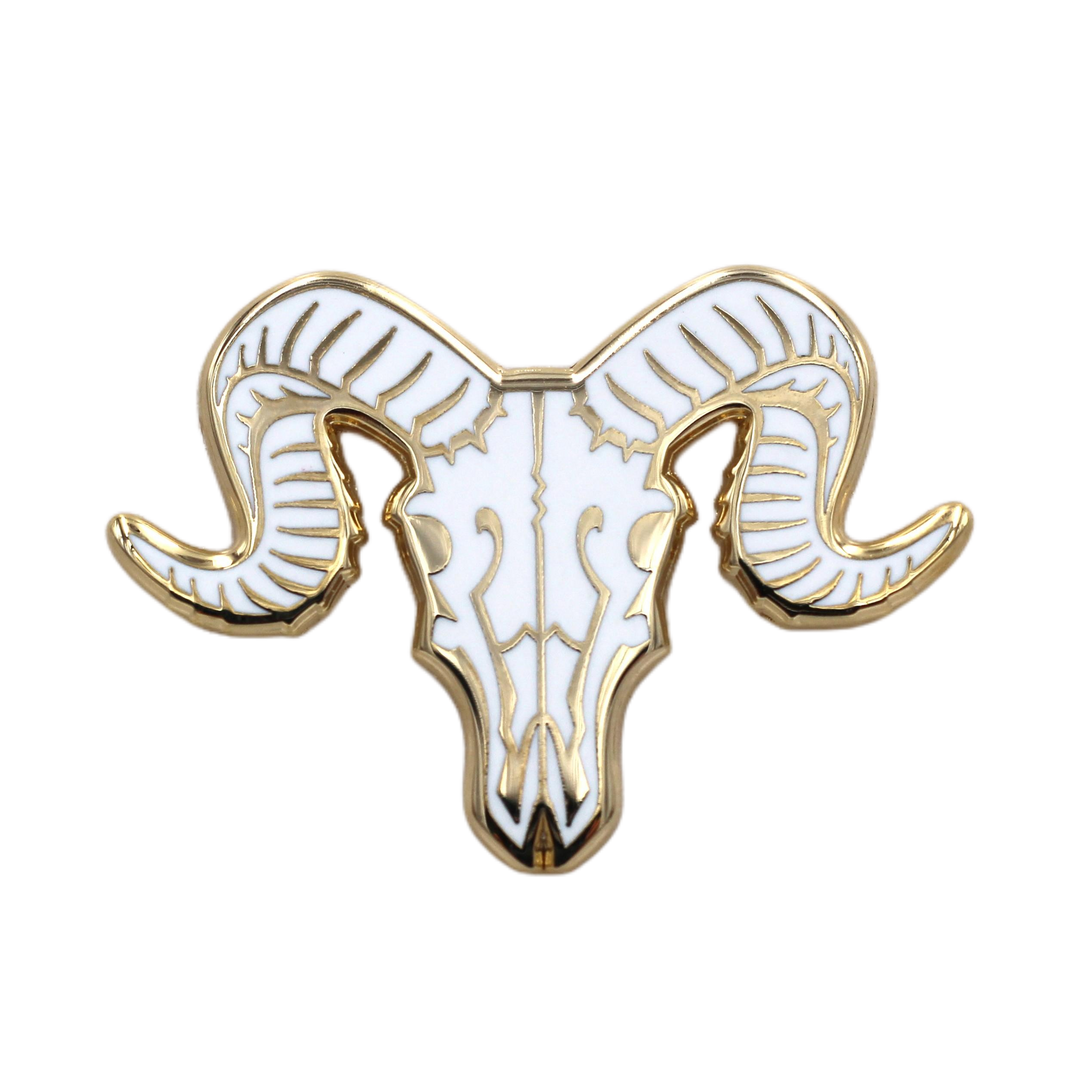 Ram Skull Pin - Occult / Baphomet Enamel Pin