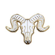Ram Skull Pin - Occult / Baphomet Enamel Pin