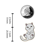Load image into Gallery viewer, Real Sic Playful Cat Enamel Pin - Cute &amp; Funny Cat Lapel Pin