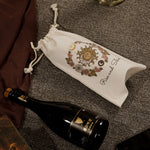 Load image into Gallery viewer, Rise And Shine Booze Bag - Eco-Friendly Drawstring Champagne Decorative Cover
