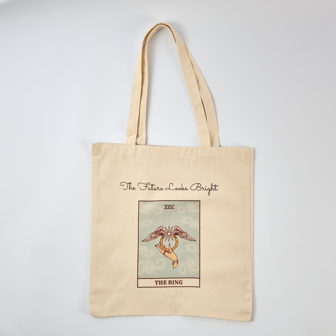 The Ring Reusable Cotton Tote Bag - Eco-Friendly Shopping Bag for Groceries