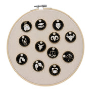 Glitter Embroidery Hoop - Enamel Pin Display Wall Art (Not Include Pin)